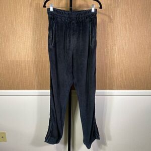 Kani Women's Velour Zip Cuff Sweat Pants Blue Medium